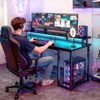 ODK 48 inch Gaming Desk with LED Lights & Power