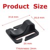4-Pack Black Water Bladder Tube Clips,Plastic Sternum Strap Tube Pipe
