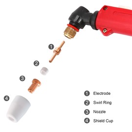 CTJCTJ 110PCS PT31 Plasma Cutting Consumables Fit CUT-45 CUT-50 CT-312 with Plasma Cutter Torch PT-31 JG-40 LG-40