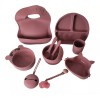 Unbranded 16pcs /silicon baby feeding set Bowl Plate spoon forks