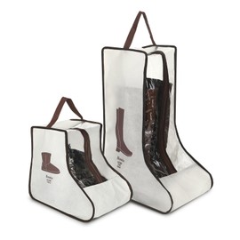 2 Pcs Clear Boot Storage Bag,Plastic Tall Boot Bag,Shoe Bags for Travel,Clear Shoe Bags for Tall Boot Storage,Boot Bags for Cowboy Boots,Waterproof & Dustproof Boot Bags for Travel,Boot Bag Equestrian