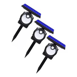 Importeek 3pz Lampara Luminario Solar Luces Led Jardin Estaca Exterior