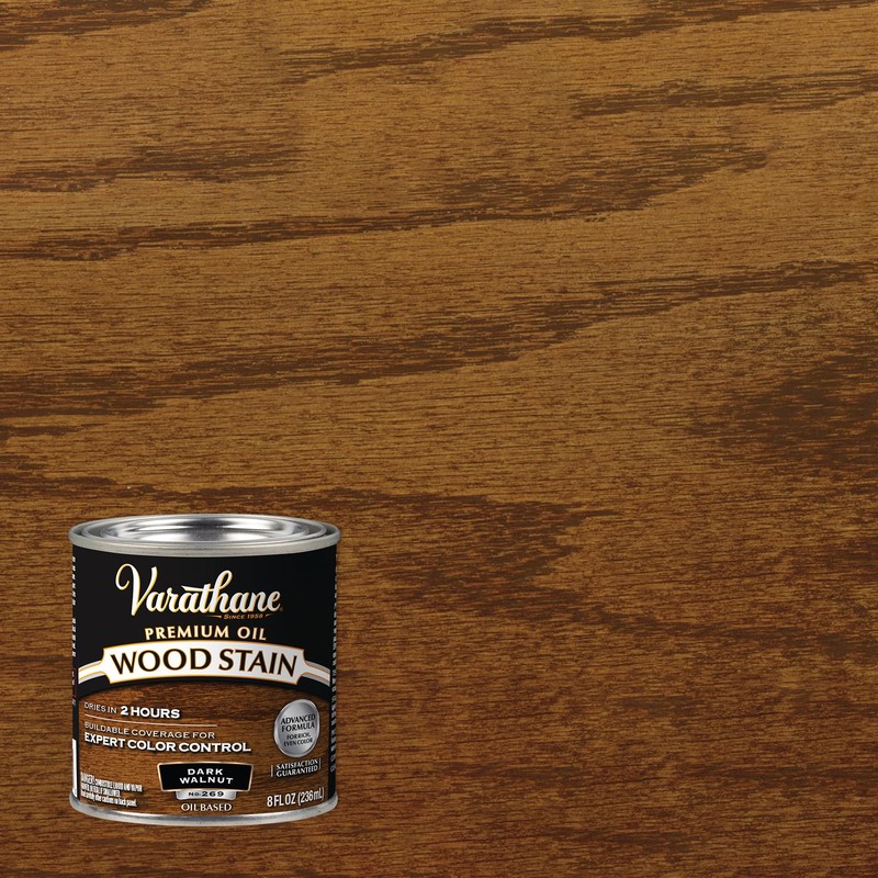 Varathane 1/2 pt Rust-Oleum 211807 Dark Walnut Varathane Oil-Based Interior