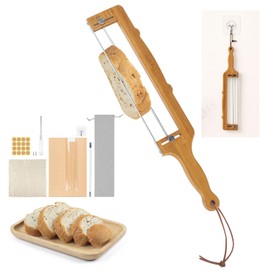 CJZMBSTY Adjustable Bread Slicer, Thickened Blade & Storage Bag for Baking