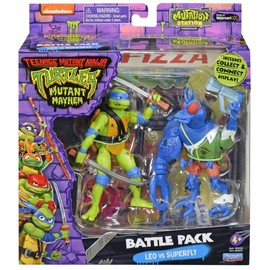 Playmates Toys - Paquete de batalla Leo vs. Superfly