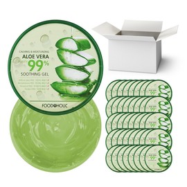 Foodaholic Aloe Vera Soothing Gel 1 Box (300mlX40ea) / 푸드어홀릭 알로에베라 수딩젤 1박스 (300mlX40개입)