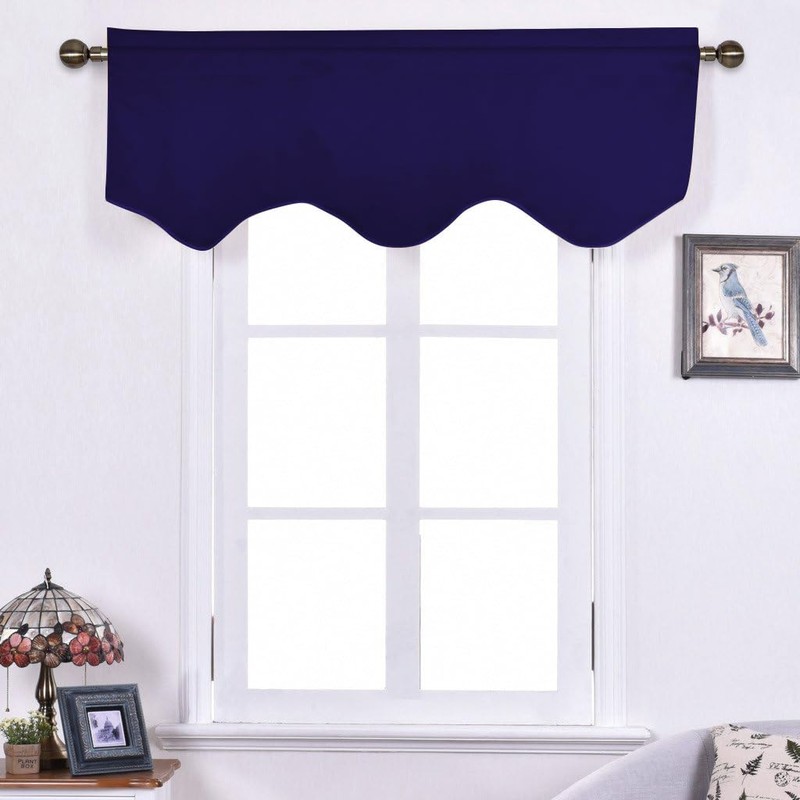 Cenefa festoneada 132 cm x 45.7 cm de NICETOWN