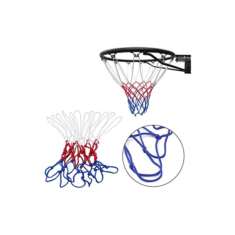 MayGreeny 2Pcs Basketball Net 12 Loops All-Weather Heavy Duty Outdoor