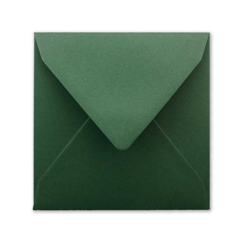 FarbenFroh Series Square Envelopes in Moss Green 15.5 x 15.5