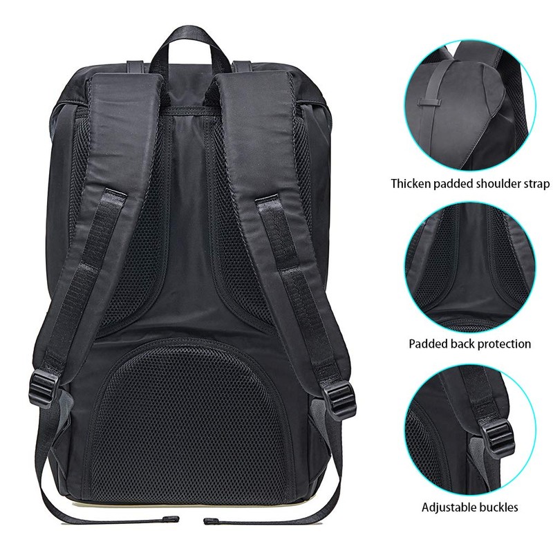 KAUKKO Backpack, (Black (E5-3), 45 x 27 x 17cm (HxBxT)