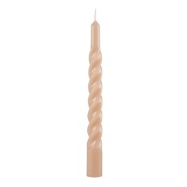 Cereria Di Giorgio - 6 Candele Tortiglione - Ø 2.2 cm h. 21 cm - Cipria