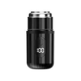 Mini Pocket Electric Shaver for Men & Women, Rechargeable One-Button, Type-C Charging, Portable Waterproof Electric Razor for Travel & Office (Black)