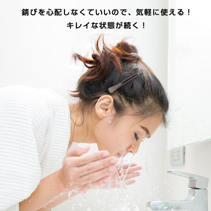 KISARG ダッカール メンズ レディーズ兼用 ヘアピン ヘアクリップ クリップ 美容師プロ用 前髪 髪留め