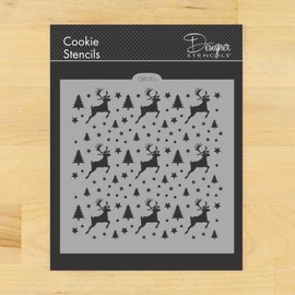 Prancing Reindeer Cookie and Craft Stencil CM076 by Designer Stencils
