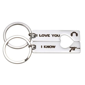 AnotherKiss I Love You I Know Keychain for Couples Gifts, Valentines Day Jewelry Birthday Gifts