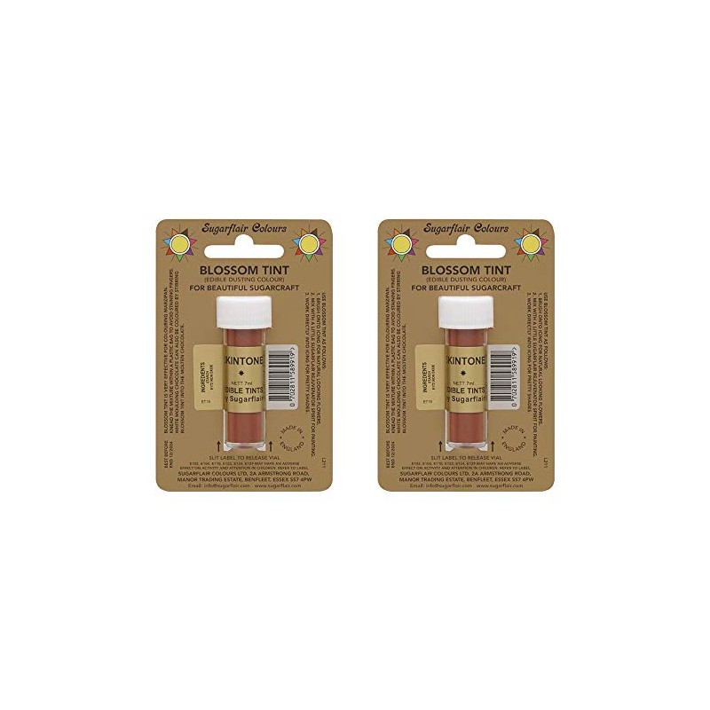 2 x Sugarflair Skintone Edible Blossom Tints Food Colour Colouring