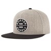 Brixton OATH III SNAPBACK Cap, HEATHER GREY/BLACK
