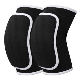 WLLHYF 1 Pair Elbow Pads with Thick Sponge Padding Breathable Elbow Wraps Arm Brace Support Fitness Tendonitis Support Strap for Children Children Men Women (2, Black)