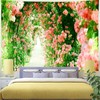Summer Rose Flower Arch Tapestry Large Wall Hanging Backdrop Wall