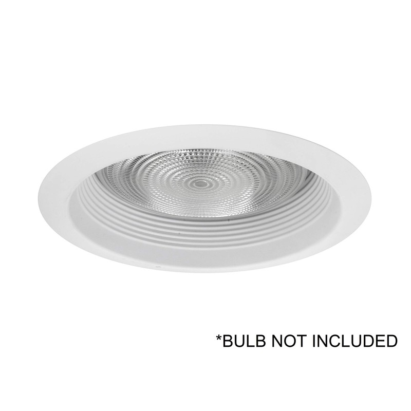 NICOR Lighting 6 inch White Airtight Recessed Cone Baffle Trim,