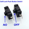Gebildet 20Pcs Self-Lock Push Button Switch KAN-28 for Flashlight SMD