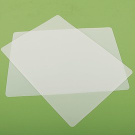 Janeart Small Translucent Silicone Mats, 7.9”x9.45” Clear Non-Slip Countertop Protector Liner, Heat Resistant, Non-Stick Baking Mat, 2/Pack