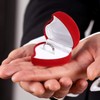 TRIXES Ring Box Engagement Luxury Red Love Heart Wedding Proposal