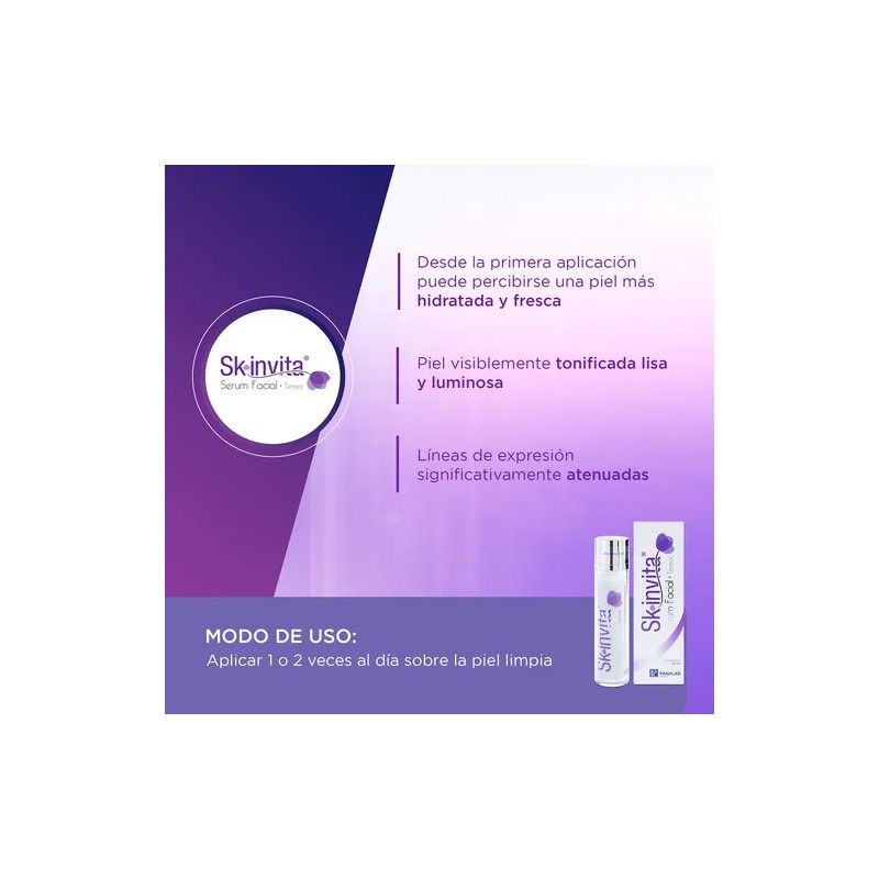 Skinvita Sérum Facial Tensor, Reduce Líneas de Expresión, 50 ml