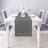 BAZIOE Linen Table Runner Gray Table Runner Washable Modern Table