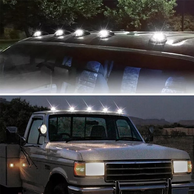 2025 Upgraded No Drill Cab Lights Solar Powered Cab Lights
