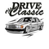 Spreadshirt Drive The Classic Gift Youngtimer Car Fan Sticker, 10