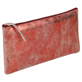 Clairefontaine Ruby 410069C Pencil Case Suede Flat 11 x 22 cm Glossy Red