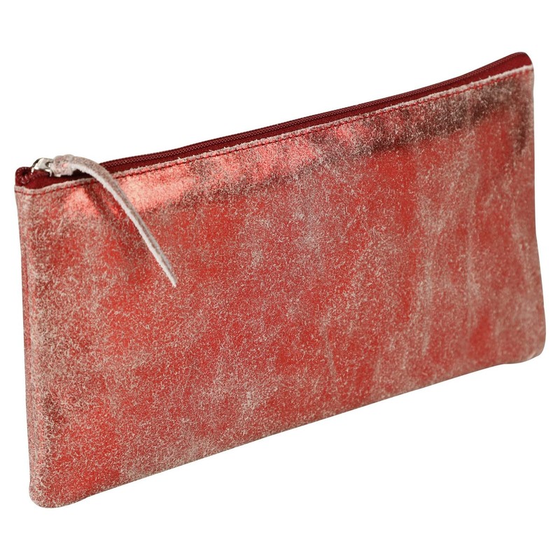 Clairefontaine Ruby 410069C Pencil Case Suede Flat 11 x 22