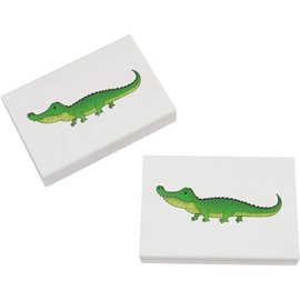 2 x 45mm 'Long Crocodile' Erasers/Rubbers (ER00046737)