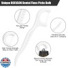 HOFASON 200 Count Individually Wrapped Floss Picks Dental Floss Sticks