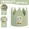 DCJHFJ Handmade Crown Hat 2nd Birthday For Baby Boy Girl