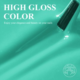 Imtiti Pastell Cyan Gel-Nagellack, 1Pcs Candy Cyan Soak Off UV LED Gel-Lack, langlebig, Nail Art Maniküre Salon DIY zu Hause für Frühling und Sommer (0.34 Fl Oz-950)