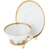 Bard's Ornate Twisted Shiny Gold-toned Cup and Saucer Stand, 3"