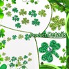 Doneace Shamrock Glitter Face Tattoo Jewelry St. Patrick's Day Celebration
