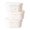 Silikon Snack Container Silicone Snack Containers 3-Pack 6.7oz white USA