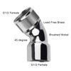 KWODE Shower Elbow Adapter for Shower Head 45°Female to Female