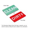 sourcing map Dishwasher Magnet Clean Dirty Sign Rectangle Red-Green Version,