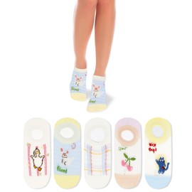 Violet Mist Women's No Show Socks Girls Novelty Funny Animal Non Slip Low Cut Liner Socks Cute Fancy Patterned Invisible Footies Flat Sock Colorful Kawaii Cartoon Summer No See Short Boat Loafer Sock