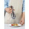 VEVOK CHEF Salt and Pepper Grinder Set Stainless Steel Black