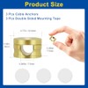 3 Pack Premium Aluminum Cable Management Clips with Strong Adhesive