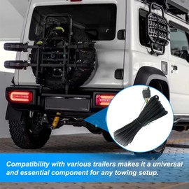 Trailer Wiring Harness,Trailer Connector Wire Boat Trailer Wiring Harness - Trailer Wire, Wire Harness with Black Protective Cover for Tail Lights, RV