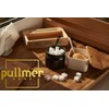 Pullmer Ceramic Sugar Bowl with Bamboo Lid and Sugar Spoon,