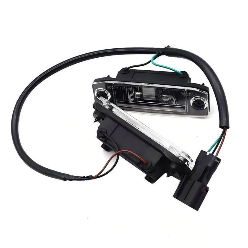 Rear License Plate Lamp Light Both Sides W/Light Lamp Cover