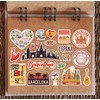 A5 Sticker Sheet Barcelona Vinyl Stickers - Spain Spanish Landmarks