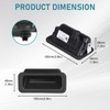 ANDO RACING 81260-1M500, 81260-A6200, Outside Trunk Lid Lock Handle Button,